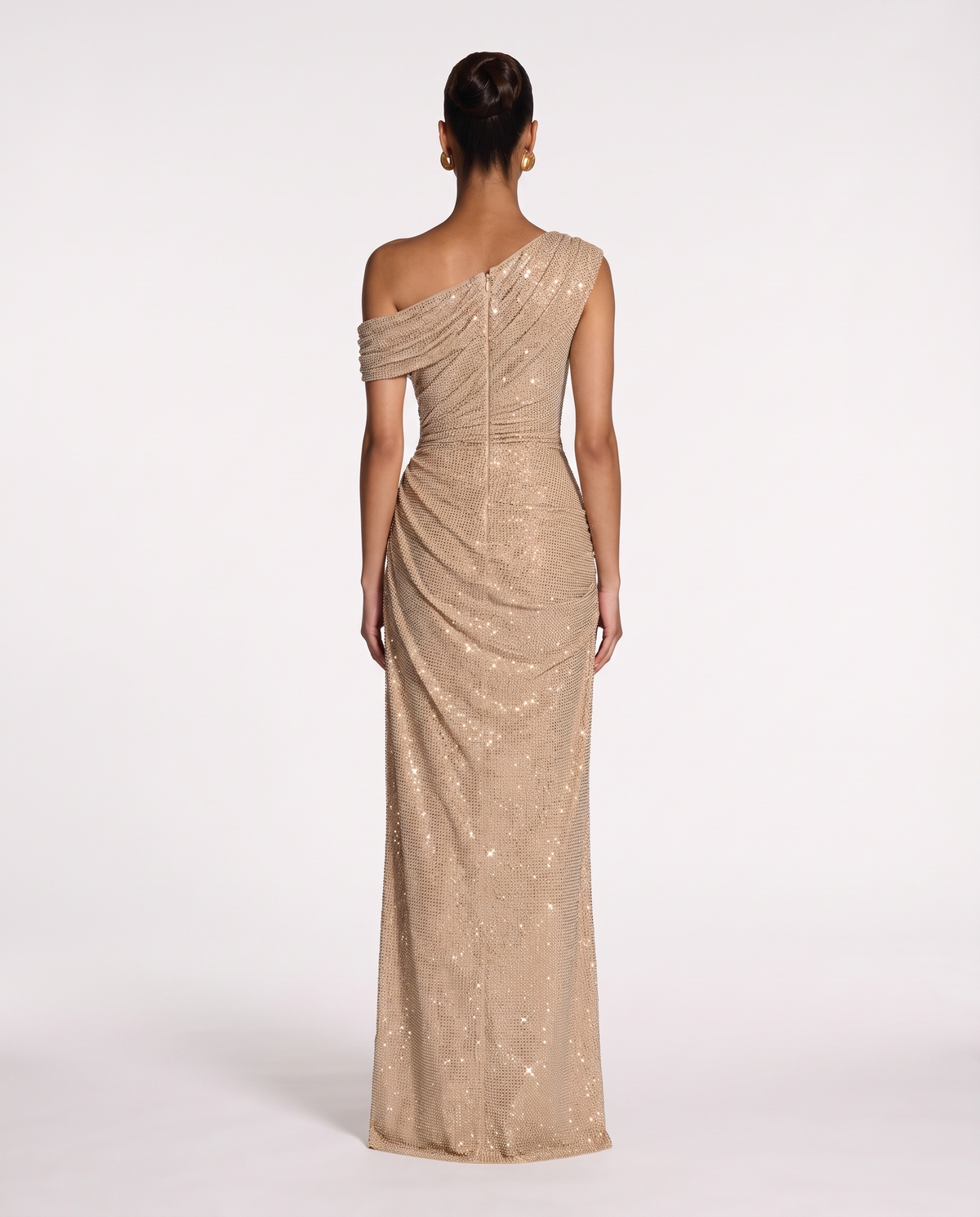Glitter Maxi Dress - Gold