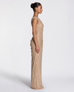 Glitter Maxi Dress - Gold