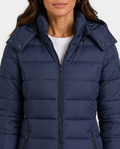 Long Hooded Puffer Jacket | Insulated Winter Coat