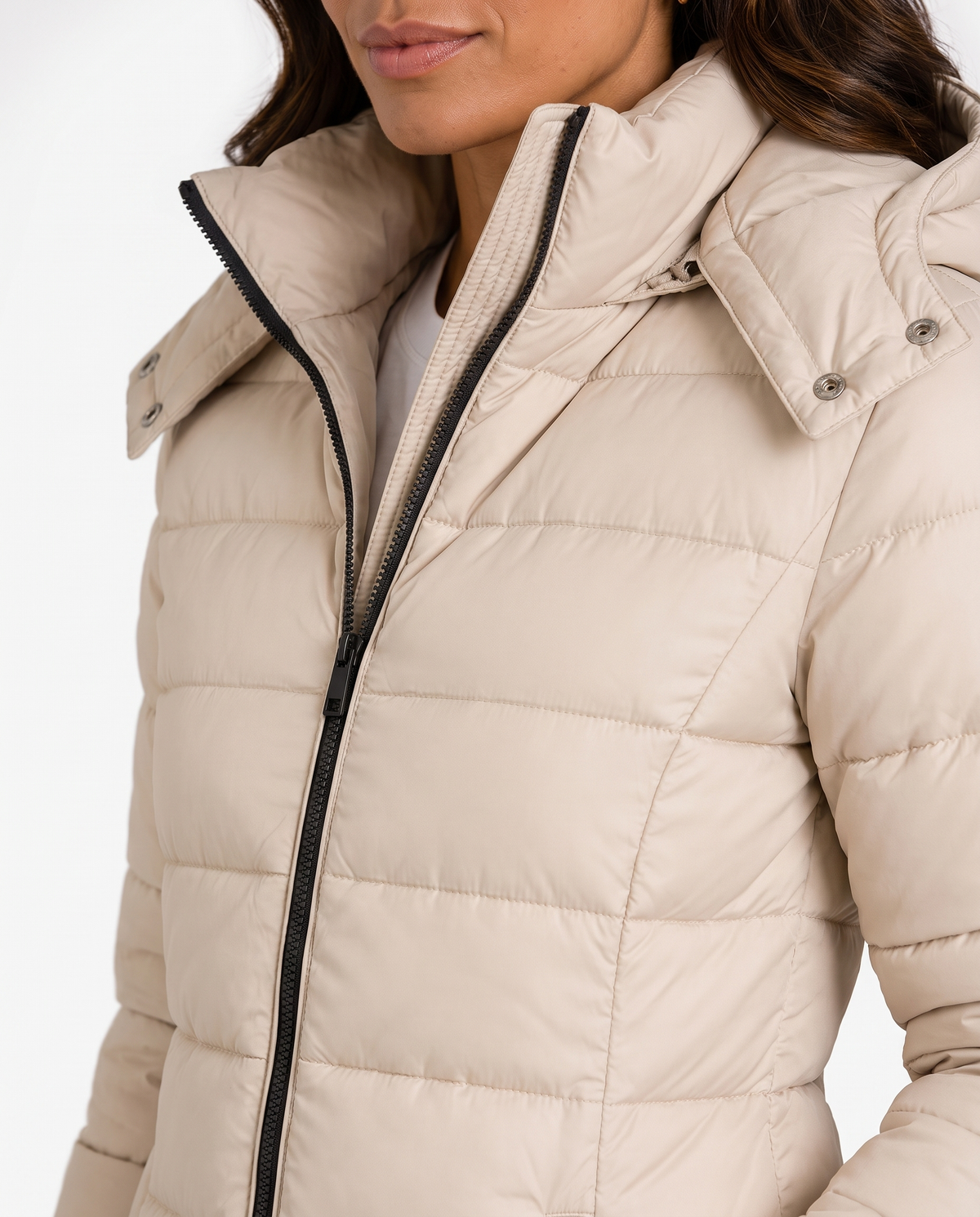 Long Hooded Puffer Jacket | Insulated Winter Coat