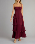 Evening Soirée Chiffon Maxi Dress