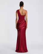 Maeve Christmas Maxi Dress - Deep Red