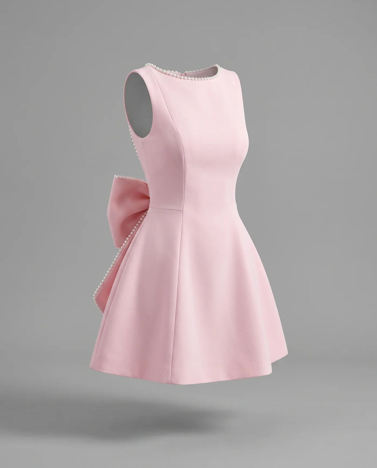 Amélie Pearl Mini Dress Elegant Wedding Guest Dress