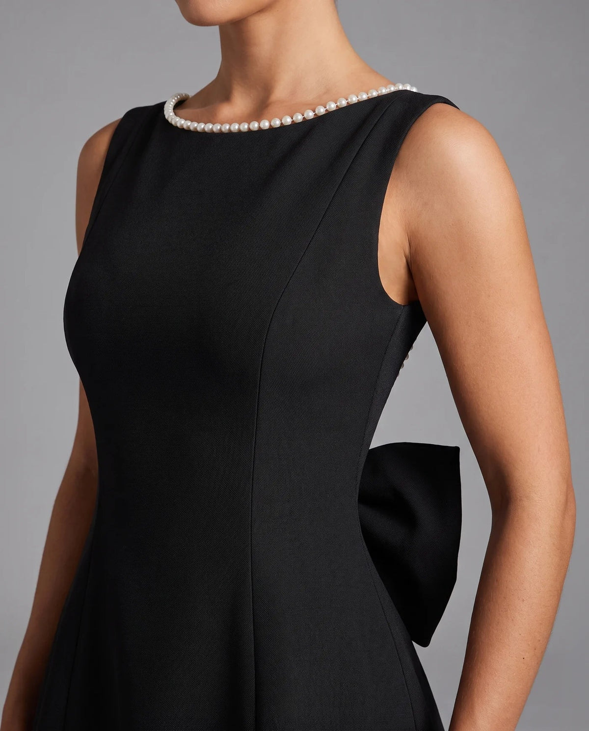 Amélie Pearl Mini Dress Elegant Wedding Guest Dress