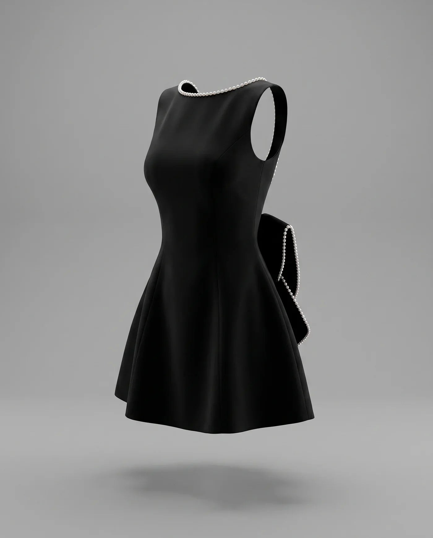 Amélie Pearl Mini Dress Elegant Wedding Guest Dress