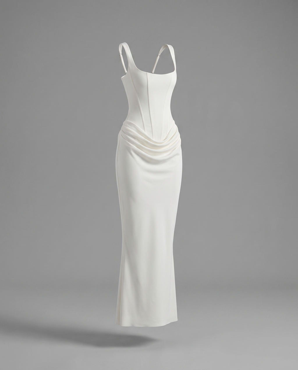 Corset Maxi Dress with Lace-Up Back
