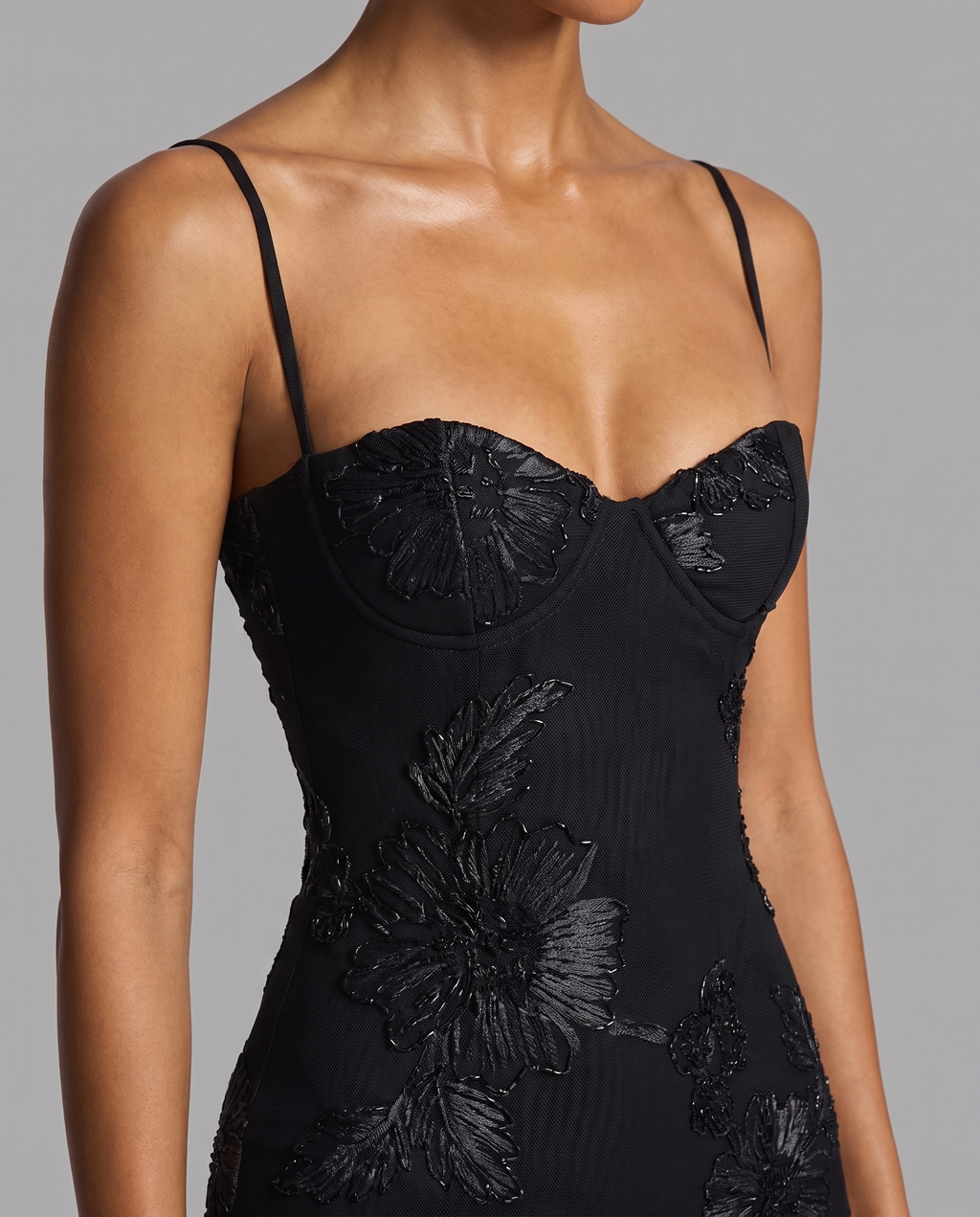Floral Corset Maxi Dress with Lace-Up Back